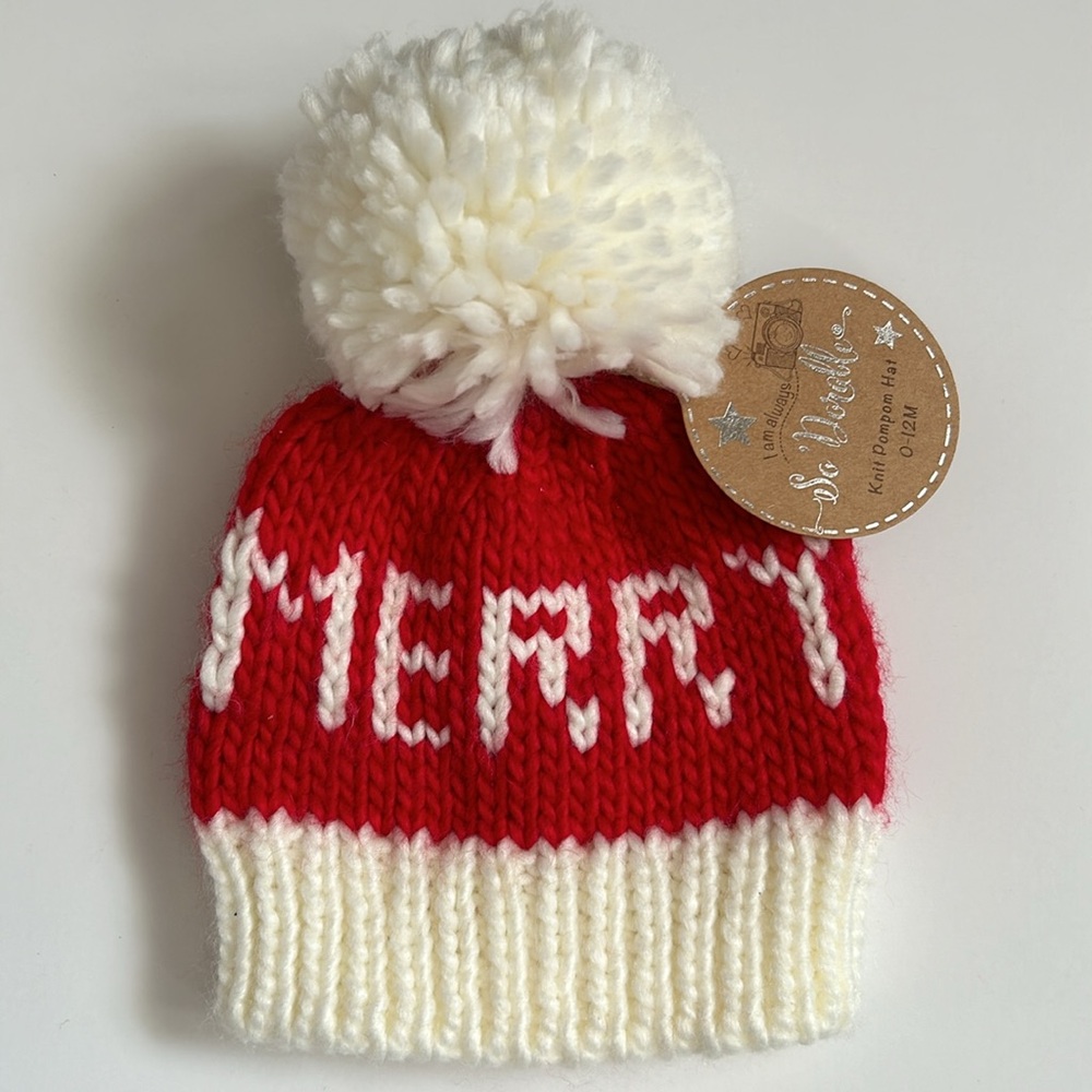 So Dorable MERRY Baby Pom Hat Beanie 0-12 months